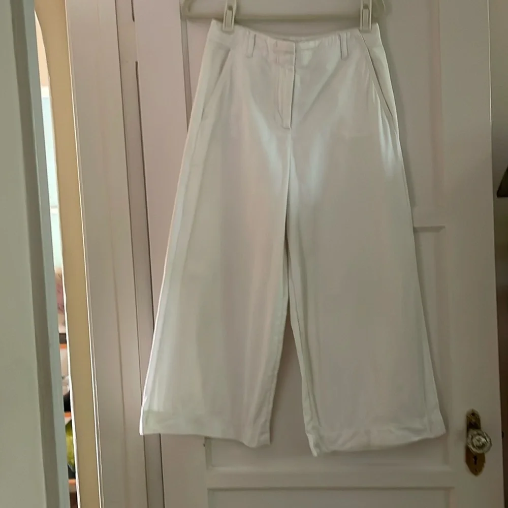 COS wide leg cotton/linen pants size 6